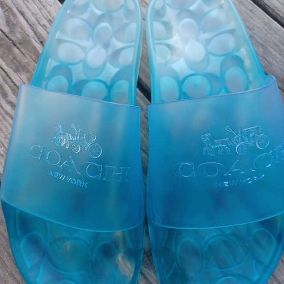 Coach Jelly Pool Sandles NWOT - Picture 3 of 7